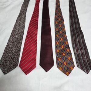 Luxury Silk Designer Tie Lot of 5 - Murano, Carlo Colombo, Emilio Pagnanini